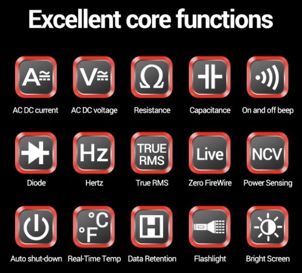 MULTIMETRO DIGITAL AUTORANGO / ANENG 616 - Imagen 7