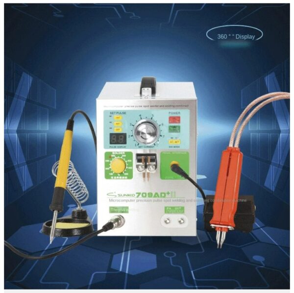 Equipo soldador de punto para ensamble de baterías SUNKKO 709AD+ - Imagen 7